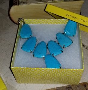 Kendra Scott Harlow Turquoise statement necklace